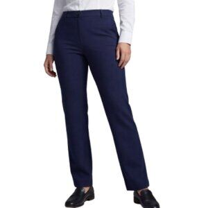 Betabrand XXL Petite Bootleg Classic Dress Yoga Pant Navy Blue